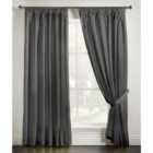 Adiso Pencil Pleat Taped Top Curtains Charcoal 168cm x 229cm