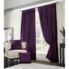 Adiso Pencil Pleat Taped Top Curtains Purple 168cm x 229cm