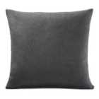 Plain Velvet Chenille Cushion - Slate