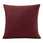 Plain Velvet Chenille Cushion - Red