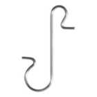 Silver effect S-shaped Christmas Decoration hook, Pack of 40