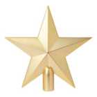 Gold effect Plastic Star Christmas tree topper