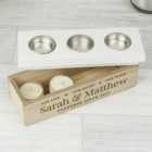 Personalised Our Life Story and Home Triple Tealight Box