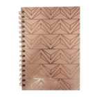 Nutmeg Pink And Gold A5 Notebook