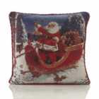 Sleigh 18" Christmas Cushion
