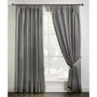 Adiso Pencil Pleat Taped Top Curtains Silver 168cm x 183cm
