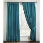 Adiso Pencil Pleat Taped Top Curtains Teal 117cm x 183cm