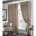 Palace Eyelet Ring Top Curtains Beige 167cm x 183cm