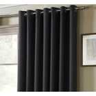 Essential Eyelet Ring Top Curtains Charcoal 167cm x 137cm