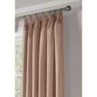 Essential Pencil Pleat Taped Top Curtains Pink 167cm x 183cm