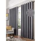 Amond Eyelet Ring Top Curtains Silver 167cm x 228cm