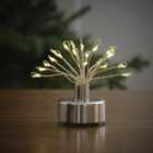 Warm white LED Starburst Tea lights Single Christmas light (H) 65mm, Pack of 4