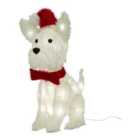 Ice white LED White Dog Single Christmas light (H) 390mm