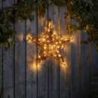 Warm white LED Brown Star Single Christmas light (H) 415mm