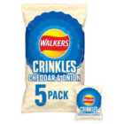 Walkers Crinkles Cheddar Cheese & Onion Multipack Crisps 5 x 23g