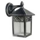Elstead Winchcombe 1 Light Outdoor Wall Lantern Light Black, Silver IP44, E27
