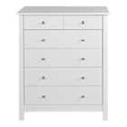Florence 4+2 Chest In Pure White