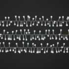 240 Ice white Berry LED Cluster string light with 6m Clear cable