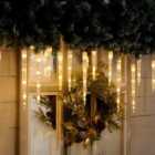 Festive Indoor & Outdoor 24 Colour Changing Icicle Lights Warm White to Cool White