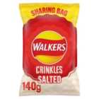 Walkers Crinkles Simply Salted Sharing Bag Crisps 140g