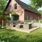 12X16 Power Timber Decking Kit - Handrails On Two Sides (3.6M X 4.8M)