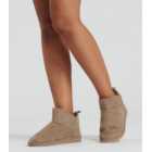 Loungeable Light Brown Mini Slipper Boots