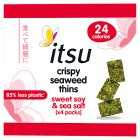 itsu Crispy Seaweed Thins Sweet Soy & Sea Salt, 4x5g
