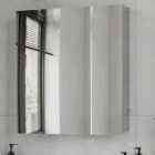 Kleankin Stainless Steel Mirror Bathroom Cabinet
