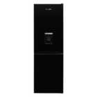 Montpellier 50/50 Low Frost Fridge Freezer With Water Dispenser - Black