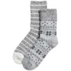 M&S Fairisle Cosy Thermal Socks, Sizes 3-8, Grey