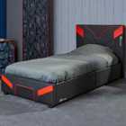 X Rocker Cerberus Mkii Ottoman Gaming Bed - Single 3ft - Carbon Black