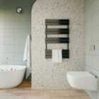 Sky Bathroom Radiator Towel Rail Heater 1000x600mm Heating Ladder Warmer Modern Black