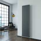 SKY bathroom Desinger Oval Column Radiator Vertical Central Heating 1800x472mm Anthracite