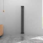 SKY Bathroom Anthracite Radiator 2 Column Cast Iron 1800x200mmVertical Central Heating