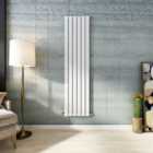 Sky Bathroom Flat Panel White Radiator Tall Upright Single 1800x408mm