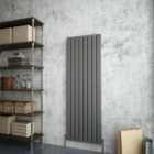 Sky Bathroom Flat Panel Anthracite Radiator Tall Upright Double 1600x544mm