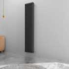 SKY Bathroom Anthracite Radiator 3 Column Cast Iron 1800x380mmVertical Central Heating