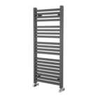 Theo Anthracite Double Heated Towel Rail - 1200x500mm