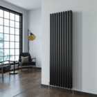 SKY bathroom Desinger Oval Column Radiator Vertical Central Heating 1800x590mm Black