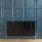 Sky Bathroom Flat Panel Black Radiator High Heat Output Single 600x1156mm