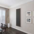 SKY BATHROOM Central Heating Cast Iron 2 Column 1800x560mm Anthracite Radiator With Angle Valves