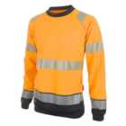 Beeswift Hi-Vis Work Sweatshirt Jumper Orange/Black - M