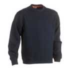 Herock Vidar Work Sweatshirt Pullover Jumper Navy - S