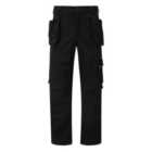 Tuffstuff Pro Flex Slim Fit Trade Work Trousers Black - 28L