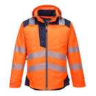 Portwest PW3 Hi-Vis Winter Jacket Orange/Navy - L