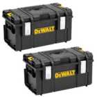 2x Dewalt Toughsystem DS300 Tough System Case Tool Box Storage Box Stackable 35L