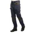 Lee Cooper Workwear Mens Stretch Holster Cargo Trousers, Navy, 32W (31" Reg Leg)