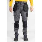 Caterpillar - Essentials Stretch Knee Pocket - Grey - Trousers - 30" L - 38" W