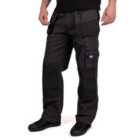 Lee Cooper Workwear Mens Holster Work Cargo Trousers, Grey/Black, 42W (33" Long Leg)