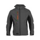 Herock Trystan Waterproof Softshell Work Jacket Grey - XL
